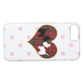 Coques Case-Mate iPhone Amour de chiot de Scottie (Dos (Horizontal))