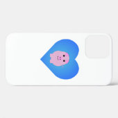 Coques Case-Mate iPhone Amour de Cochon Mignon (Verso (horizontal))