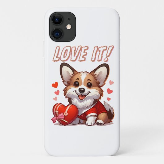 Coques Case-Mate iPhone Amour de Corgi Mignon (Dos)