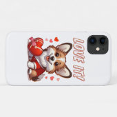 Coques Case-Mate iPhone Amour de Corgi Mignon (Dos (Horizontal))
