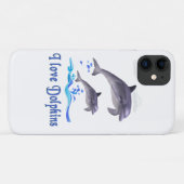 Coques Case-Mate iPhone Amour de dauphin (Dos (Horizontal))
