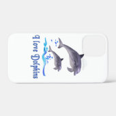 Coques Case-Mate iPhone Amour de dauphin (Verso (horizontal))