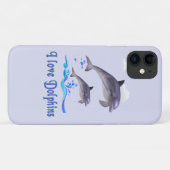 Coques Case-Mate iPhone Amour de dauphin (Dos (Horizontal))
