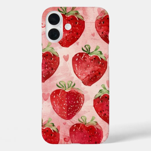 Coques Case-Mate iPhone Amour de Fraise (Verso)
