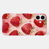 Coques Case-Mate iPhone Amour de Fraise (Verso (horizontal))