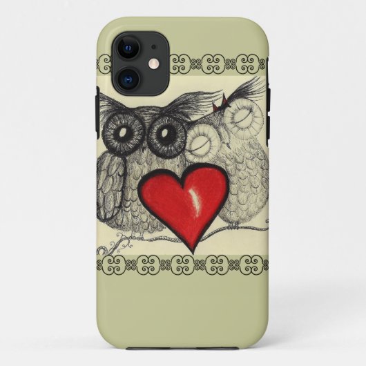 Coques Case-Mate iPhone Amour de hibou - (Dos)