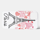 Coques Case-Mate iPhone Amour de Paris, France (Verso (horizontal))