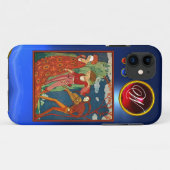 COQUES Case-Mate iPhone AMOUR, DÉSIR ET MORT GEM ROUGE MONOGRAM PIERRE (Dos (Horizontal))
