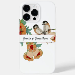 Coques Pour iPhone Amour d'oiseau vintage cerisier fleuri pêche menth