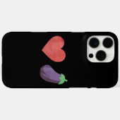 Coques Case-Mate iPhone Amour Eggplant Funny Gay Pride LGBTQ (Verso (horizontal))