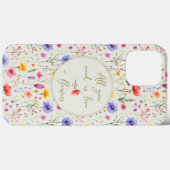 Coques Case-Mate iPhone Amour et fleurs douce Citation verte Fleur sauvage (Verso (horizontal))