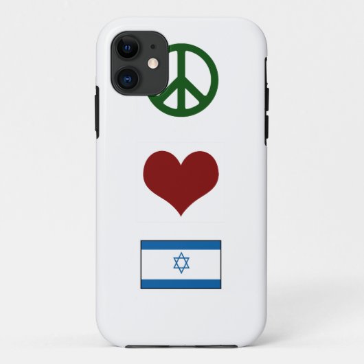 Coques Case-Mate iPhone Amour Israël de paix (Dos)