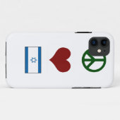 Coques Case-Mate iPhone Amour Israël de paix (Dos (Horizontal))