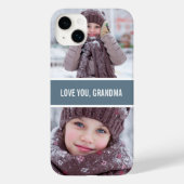 Coques Case-Mate iPhone Amour moderne Grandma 2 Photos (Verso)