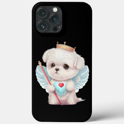 Coques Case-Mate iPhone Amour paradisiaque : Chien maltais mignon (Verso)