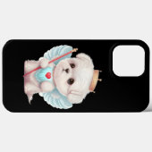 Coques Case-Mate iPhone Amour paradisiaque : Chien maltais mignon (Verso (horizontal))