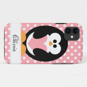 Coques Case-Mate iPhone Amour rose de pingouin (Dos (Horizontal))