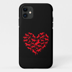 Case-Mate iPhone Case Amoureux Animaux Cheval Fun Drôle Coeur Cheval