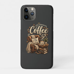 Case-Mate iPhone Case Amoureux de café – La vie est meilleure avec du ca