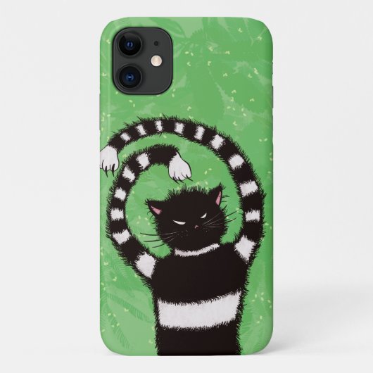 Coques Case-Mate iPhone Amoureux de la nature du chat malin (Dos)