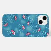 Coques Case-Mate iPhone Amoureux de la nature motif pluvieux (Verso (horizontal))