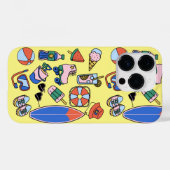 Coques Case-Mate iPhone amoureux de la plage estivale (Verso (horizontal))