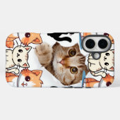 Coques Case-Mate iPhone Amoureux de les chats du bloc-notes (Verso (horizontal))