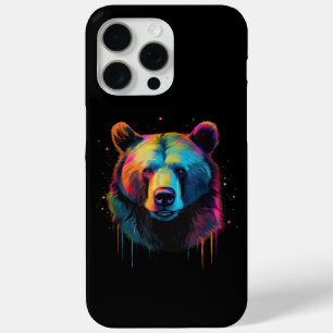 Coque iPhone 15 Pro Max Amoureux d'ours grizzly Pop Art Gros Ours Grizzly