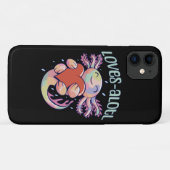 Coques Case-Mate iPhone Amours romantiques - axolotl heureux (Dos (Horizontal))