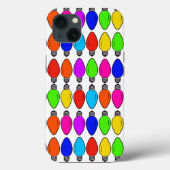 Coques Case-Mate iPhone Ampoules de Noël vintage (Verso)