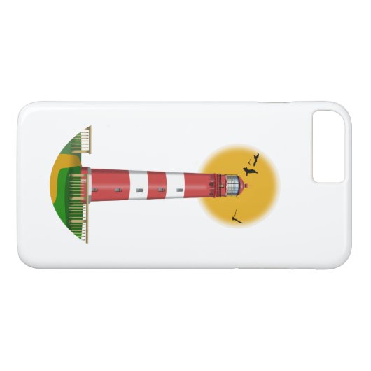 Coques Case-Mate iPhone Amrum Lighthouse Allemagne (Dos (Horizontal))
