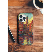 Coques Case-Mate iPhone Amsterdam canal maisons de style van Gogh