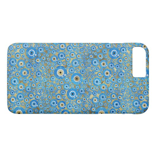 Coques Case-Mate iPhone Amulette en verre bleue grecque d'oeil mauvais (Dos (Horizontal))