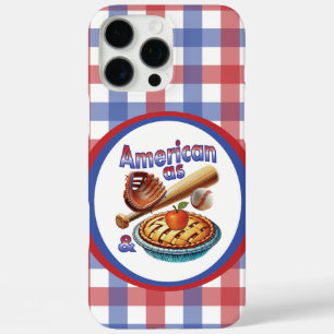 Coques iPhone 16 Pro Max Amusant américain comme Baseball & Pomme Pie