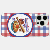 Coques Case-Mate iPhone Amusant américain comme Baseball & Pomme Pie (Verso (horizontal))