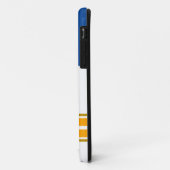 Coques Case-Mate iPhone Amusant Bleu Profond Blanc Jaune Bas Frappes De Co (Dos/Gauche)