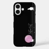 Coques Case-Mate iPhone Amusant Bubblegum Birds on a Wire Black (Verso)