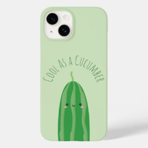 Coque Pour iPhone 14 Amusant Cool comme concombre mignonne Foodie Pun J