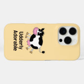 Coques Case-Mate iPhone Amusant Cute Cow Pun Design de dessin (Verso (horizontal))
