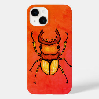 Coque Pour iPhone 14 Amusant de coléoptère orange - Plaisir de l'amoure