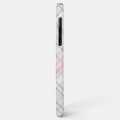 Coques Case-Mate iPhone Amusant été rose bleu Mint vert Plaid Motif (Dos/Gauche)