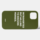 Coques Case-Mate iPhone Amusant Introverted Mais Prêt À Discuter De Chevau (Verso (horizontal))