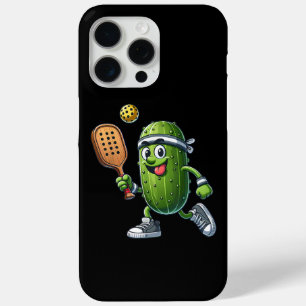 Coque iPhone 15 Pro Max Amusant joueur de pickleball Louveur de paddleball