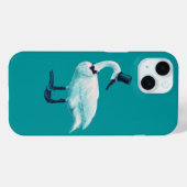 Coques Case-Mate iPhone Amusant observation des oiseaux de cygne (Verso (horizontal))