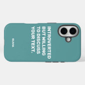 Coques Case-Mate iPhone Amusant Présenté Mais Prêt À Discuter (Verso (horizontal))