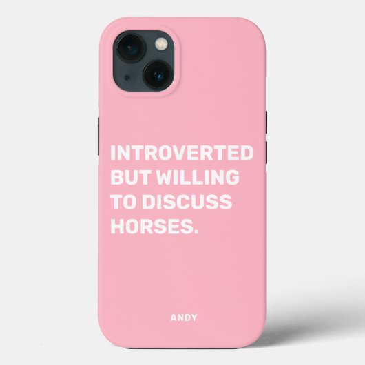 Coques Case-Mate iPhone Amusant Présenté Mais Prêt À Discuter Des Chevaux (Verso)