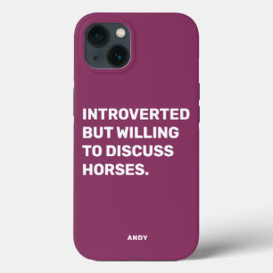 Case-Mate iPhone Case Amusant Présenté Mais Prêt À Discuter Des Chevaux
