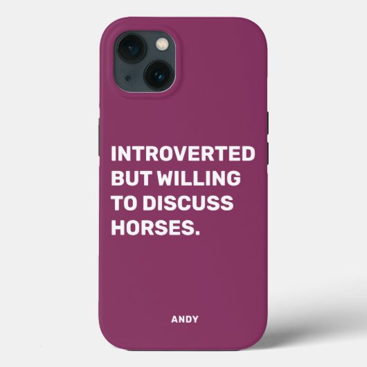 Coques Case-Mate iPhone Amusant Présenté Mais Prêt À Discuter Des Chevaux (Verso)