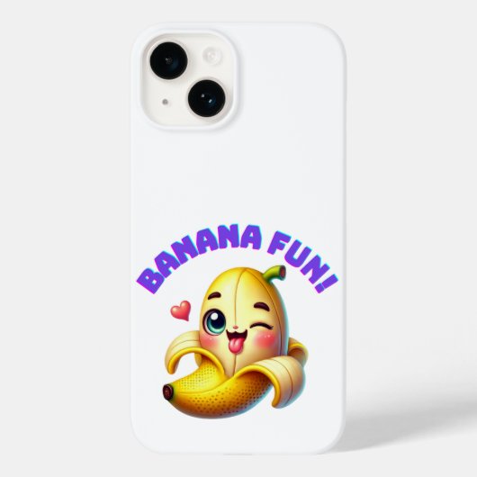 Coques Case-Mate iPhone Amusante conception de l'écriture banane pour Gi a (Verso)