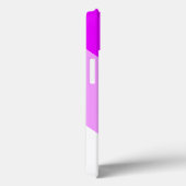 Coques Case-Mate iPhone Amusants Large Tropical Rose Blanc Slant Stripes D (Verso / Droite)